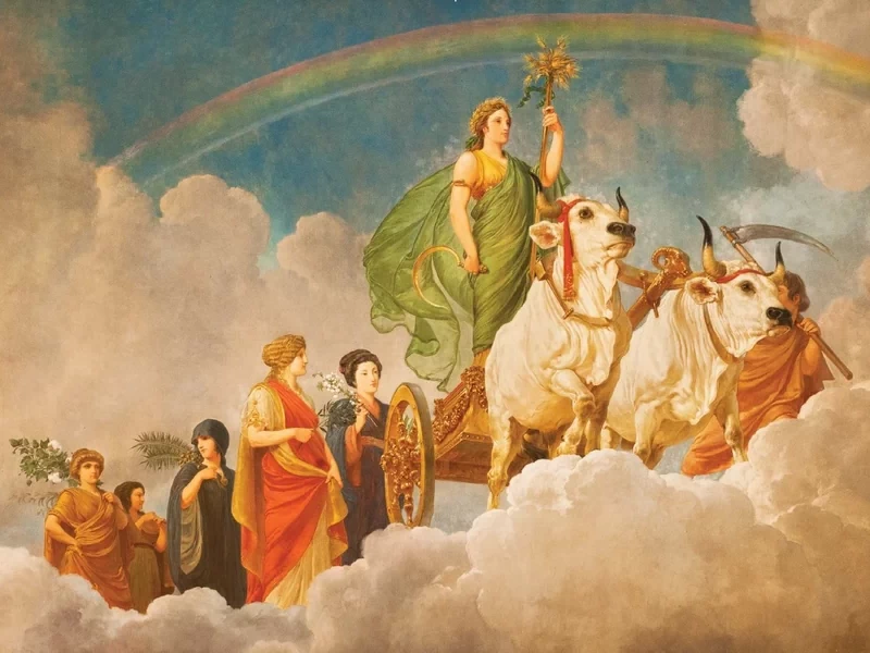 1848-Lemmo Rossi-Scotti - Il trionfo di Cerere, detta anche Europa, seguita dal corteggio delle Nazioni